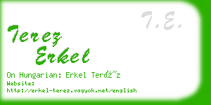 terez erkel business card